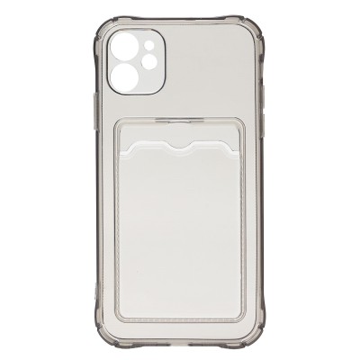 Чехол-накладка для Apple iPhone 11 (черный) - SC276 с картхолдером