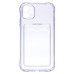 Чехол-накладка для Apple iPhone 11 (розовый) - SC276 с картхолдером