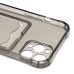 Чехол-накладка для Apple iPhone 12 Pro Max (черный) - SC276 с картхолдером