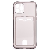 Чехол-накладка для Apple iPhone 12 Pro (черный) - SC276 с картхолдером
