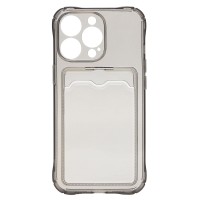 Чехол-накладка для Apple iPhone 13 Pro (черный) - SC276 с картхолдером