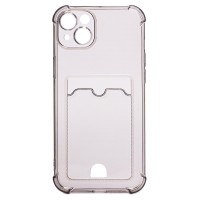 Чехол-накладка для Apple iPhone 14 Plus (черный) - SC276 с картхолдером