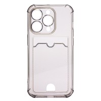 Чехол-накладка для Apple iPhone 14 Pro Max (черный) - SC276 с картхолдером