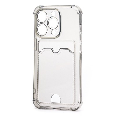 Чехол-накладка для Apple iPhone 14 Pro (черный) - SC276 с картхолдером