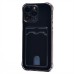 Чехол-накладка для Apple iPhone 15 Pro Max (черный) - SC276 с картхолдером