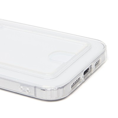 Чехол-накладка для Apple iPhone 15 Pro Max (прозрачный) - SC276 с картхолдером