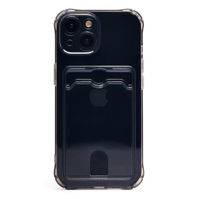 Чехол-накладка для Apple iPhone 15 (черный) - SC276 с картхолдером Чехол-накладка для Apple iPhone 15 (черный) - SC276 с картхолдером