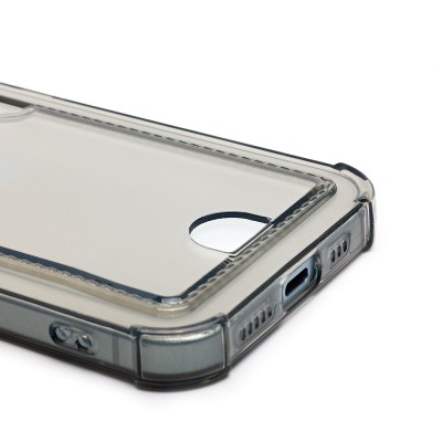 Чехол-накладка для Apple iPhone 15 (черный) - SC276 с картхолдером