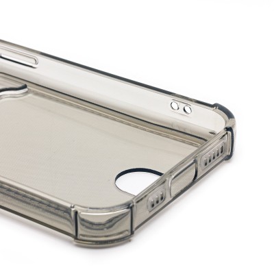 Чехол-накладка для Apple iPhone 15 (черный) - SC276 с картхолдером