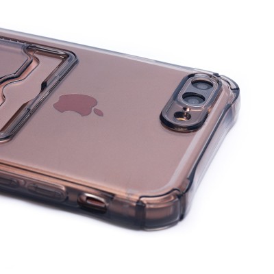 Чехол-накладка для Apple iPhone 8 Plus (черный) - SC276 с картхолдером Чехол-накладка для Apple iPhone 8 Plus (черный) - SC276 с картхолдером