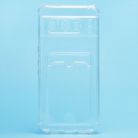 Чехол-накладка для Google Pixel 8 Pro (прозрачный) - SC276 с картхолдером