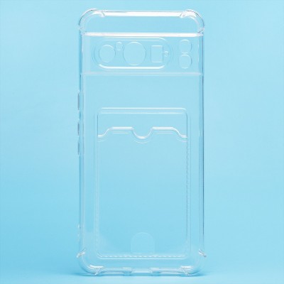 Чехол-накладка для Google Pixel 8 Pro (прозрачный) - SC276 с картхолдером