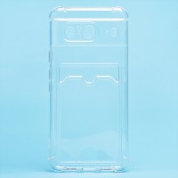 Чехол-накладка для Google Pixel 8 (прозрачный) - SC276 с картхолдером Чехол-накладка для Google Pixel 8 (прозрачный) - SC276 с картхолдером