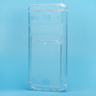 Чехол-накладка для Google Pixel 8 (прозрачный) - SC276 с картхолдером