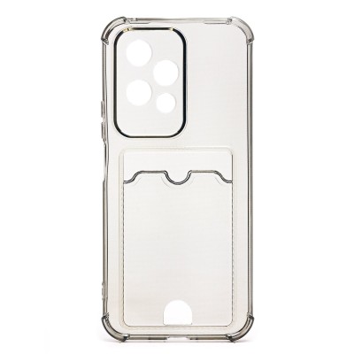 Чехол-накладка для Honor 200 lite (черный) - SC276 с картхолдером