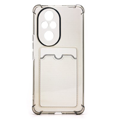 Чехол-накладка для Honor 200 Pro (черный) - SC276 с картхолдером