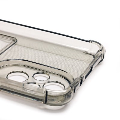 Чехол-накладка для Honor 200 (черный) - SC276 с картхолдером