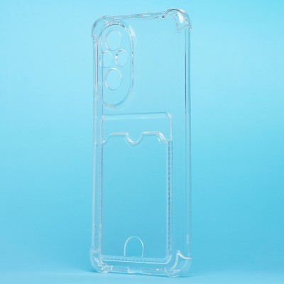 Чехол-накладка для Honor 200 (прозрачный) - SC276 с картхолдером