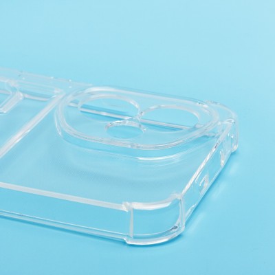 Чехол-накладка для Honor 400 Global (прозрачный) - SC276 с картхолдером