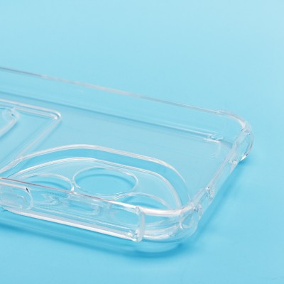 Чехол-накладка для Honor 400 Pro Global (прозрачный) - SC276 с картхолдером