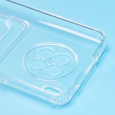 Чехол-накладка для Honor 50 Lite/nova 8i (прозрачный) - SC276 с картхолдером