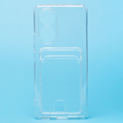 Чехол-накладка для Honor 50/nova 9 (прозрачный) - SC276 с картхолдером