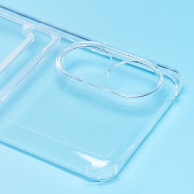 Чехол-накладка для Honor 50/nova 9 (прозрачный) - SC276 с картхолдером