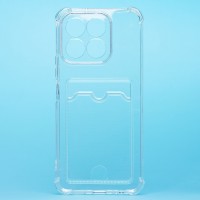 Чехол-накладка для Honor X6b (прозрачный) - SC276 с картхолдером