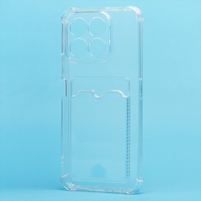 Чехол-накладка для Honor X6c (прозрачный) - SC276 с картхолдером