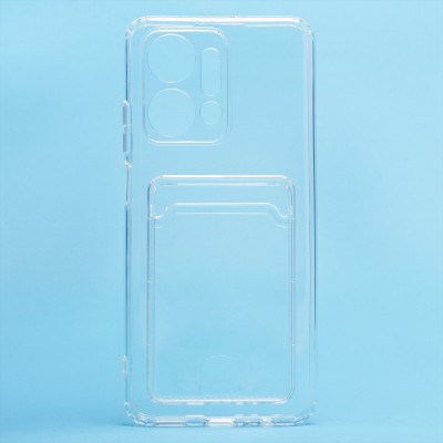 Чехол-накладка для Honor X7a (прозрачный) - SC276 с картхолдером