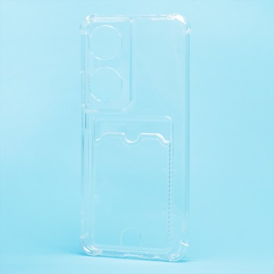 Чехол-накладка для Honor X7b 5G (прозрачный) - SC276 с картхолдером