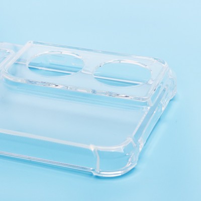 Чехол-накладка для Honor X7b 5G (прозрачный) - SC276 с картхолдером