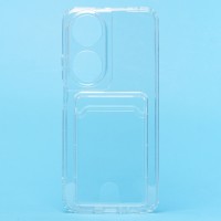 Чехол-накладка для Honor X7b (прозрачный) - SC276 с картхолдером