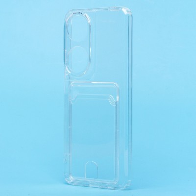 Чехол-накладка для Honor X7b (прозрачный) - SC276 с картхолдером