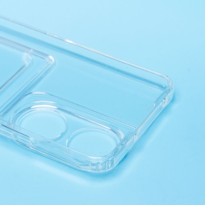 Чехол-накладка для Honor X7b (прозрачный) - SC276 с картхолдером