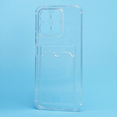 Чехол-накладка для Honor X8b (прозрачный) - SC276 с картхолдером