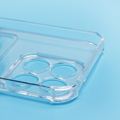 Чехол-накладка для Honor X8b (прозрачный) - SC276 с картхолдером