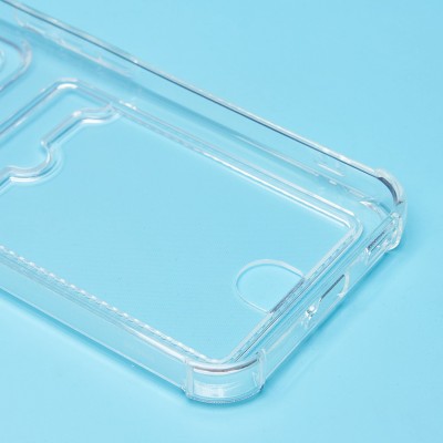 Чехол-накладка для Honor X8c (прозрачный) - SC276 с картхолдером