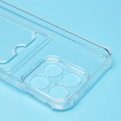 Чехол-накладка для Honor X8c (прозрачный) - SC276 с картхолдером