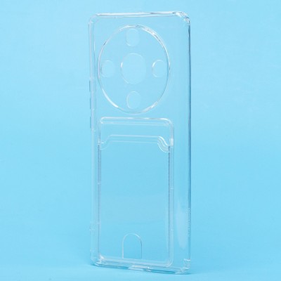 Чехол-накладка для Honor X9b (прозрачный) - SC276 с картхолдером