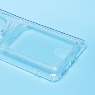 Чехол-накладка для Honor X9b (прозрачный) - SC276 с картхолдером