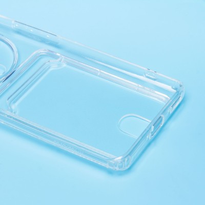 Чехол-накладка для Honor X9b (прозрачный) - SC276 с картхолдером