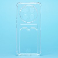 Чехол-накладка для Honor X9c (прозрачный) - SC276 с картхолдером