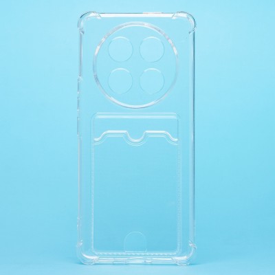 Чехол-накладка для Honor X9c (прозрачный) - SC276 с картхолдером