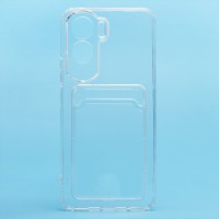Чехол-накладка для Huawei Honor 90 lite (прозрачный) - SC276 с картхолдером