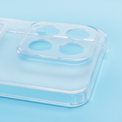 Чехол-накладка для Huawei Honor X8a (прозрачный) - SC276 с картхолдером