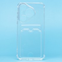 Чехол-накладка для Huawei Pura 70 Global (прозрачный) - SC276 с картхолдером