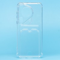 Чехол-накладка для Huawei Pura 70 Ultra Global (прозрачный) - SC276 с картхолдером