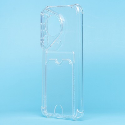 Чехол-накладка для Huawei Pura 70 Ultra Global (прозрачный) - SC276 с картхолдером