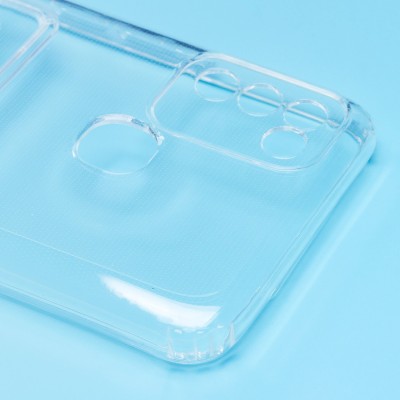 Чехол-накладка для Infinix Hot 10 Play (прозрачный) - SC276 с картхолдером